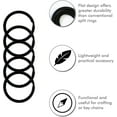 thumbnail image 3 of GFDYREE Flat Key Rings Key Chain Metal Split Ring 36pcs (Round 3/4 Inch, 1 Inch and 1.25 Inch Diameter), for Home Car Keys Organization, Lead Free Electroplated Black, 3 of 7