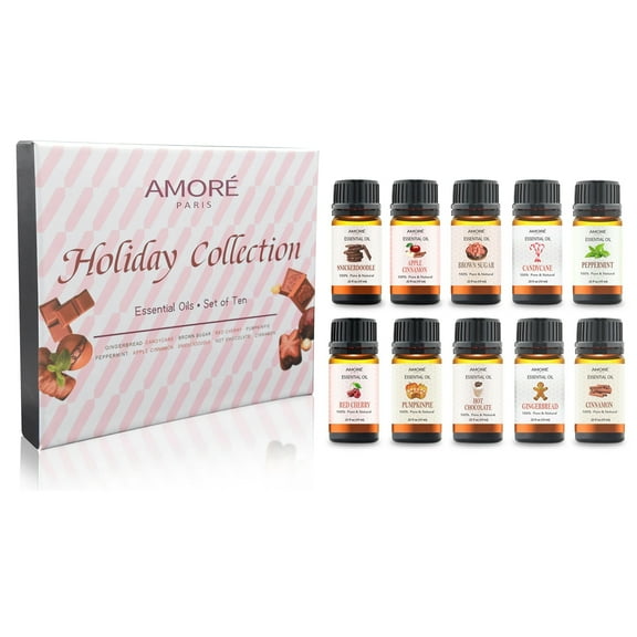 Holiday Collection Therapeutic-Grade Aromatherapy Essential Oil Set (10-Piece)-OLDSKU