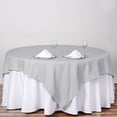 thumbnail image 2 of BalsaCircle Christmas Holidays 6 Pieces 70" x 70" Silver Square Polyester Tablecloths Linen, 2 of 7