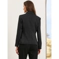 thumbnail image 3 of DARING DIVA Women's Notched Lapel One Button Work Office Suit Jackets XS Black, 3 of 6