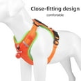 No Pull Dog Harness with Training Handle, Adjustable Reflective Pet Harness, Metal Leash Hooks