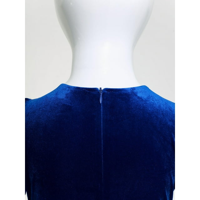 YiZYiF Costume de Princesse Médiévale pour Filles, Robe de Princesse Renaissance Rétro, Thème d'Halloween, Robes de Bal, Bleu Royal 16