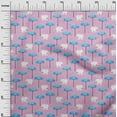 thumbnail image 3 of oneOoneCottonCambricRosePinkFabricKidsAnimalDiyClothingQuiltingFabricPrintFabricByYard56InchWide, 3 of 4