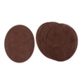 thumbnail image 4 of Tachiuwa 4x6x Sew On Iron On Patches Mending Repair Elbow Knee Applique Oval Brown 4 Pcs, 4 of 6