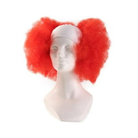 Bald Curly Clown Rainbow Wig Costume