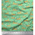 thumbnail image 1 of Soimoi Poly Georgette Fabric Triangle & Impala Deer Animal Printed Craft Fabric by The Yard 42 Inch Wide, 1 of 1