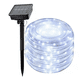 thumbnail image 1 of Luz de cuerda solar, 32,8 pies/10 M 100 LED Cadena de luz de tubo para jardín, patio, camino, cerca, escalera, patio trasero, 1 of 5