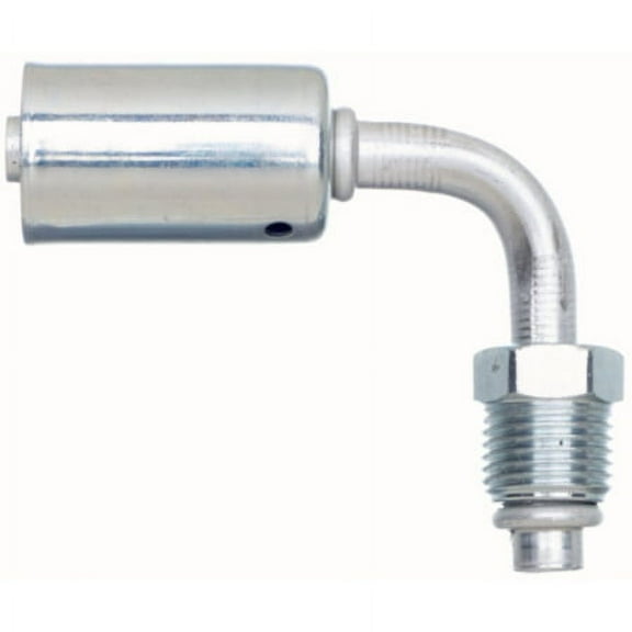 Gates Male SAE Tube O-Ring Nut - 90 Bent Tube - Aluminum (PolarSeal ACA)
