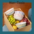 thumbnail image 4 of Carote 4-Piece Ceramic Cereal Bowls Set, Soup Bowls for Cereal, Salad, Oatmeal and Dessert, Kitchen Serving Bowls, 4 of 8
