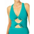 thumbnail image 2 of Jessica Simpson Women's Cropped Cami Swimsuit Top With Center Front Lacing, 2 of 6