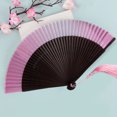 thumbnail image 1 of YAOMOBB Ventilateur de Danse Performance Style Chinois Pliable avec Franges Nervures Creuses Accessoires Photo de Danse Performance (Portable 1 Ensemble), 1 of 7