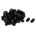 thumbnail image 1 of Tapa de extremo de manguera de goma de 11 mm de diámetro interior, protector de rosca, cubierta negra, 50 piezas, 1 of 3