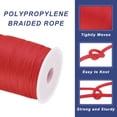 thumbnail image 3 of Cuerda de polipropileno trenzada Uxcell de 1/16 de pulgada, cuerda de nylon de 328 pies para tendedero, camping, exterior, roja, 3 of 6