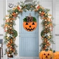 thumbnail image 4 of Jimin Halloween Door Sign Hanger Decorations, Cute Halloween Ghost Decor Welcome Wood Wreaths for Front Door Farmhouse Porch Wall Decor Outdoor, 4 of 10