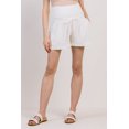 thumbnail image 3 of Linen Blend Maternity Shorts with Elastic Band, 3 of 4