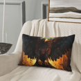 thumbnail image 5 of Fuzoiu Cool Black Eagle Print Fuzzy Pillowcases, Super Soft Pillow Case Cover with Zipper for Bedroom, Sofa, Couch,Cozy Pillow Shams for All Seasons-20"x30", 5 of 6