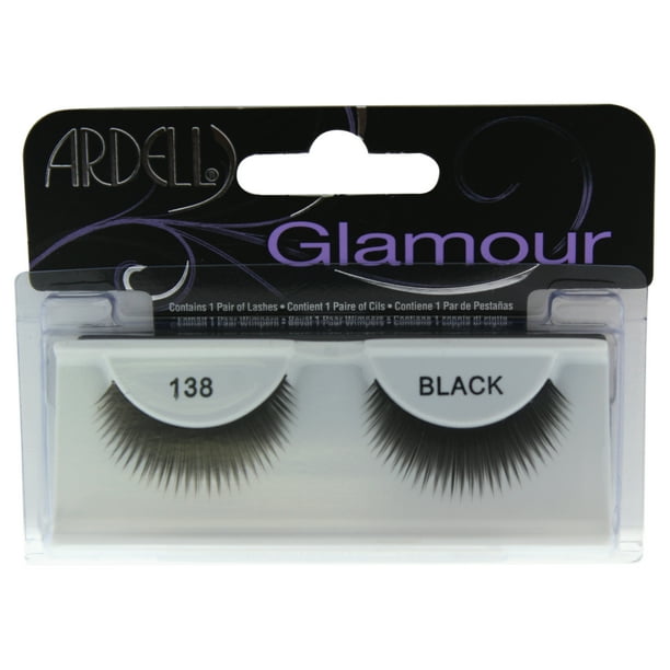Glamour Lashes 138 Black by Ardell for Women 1 Pair Eyelashes