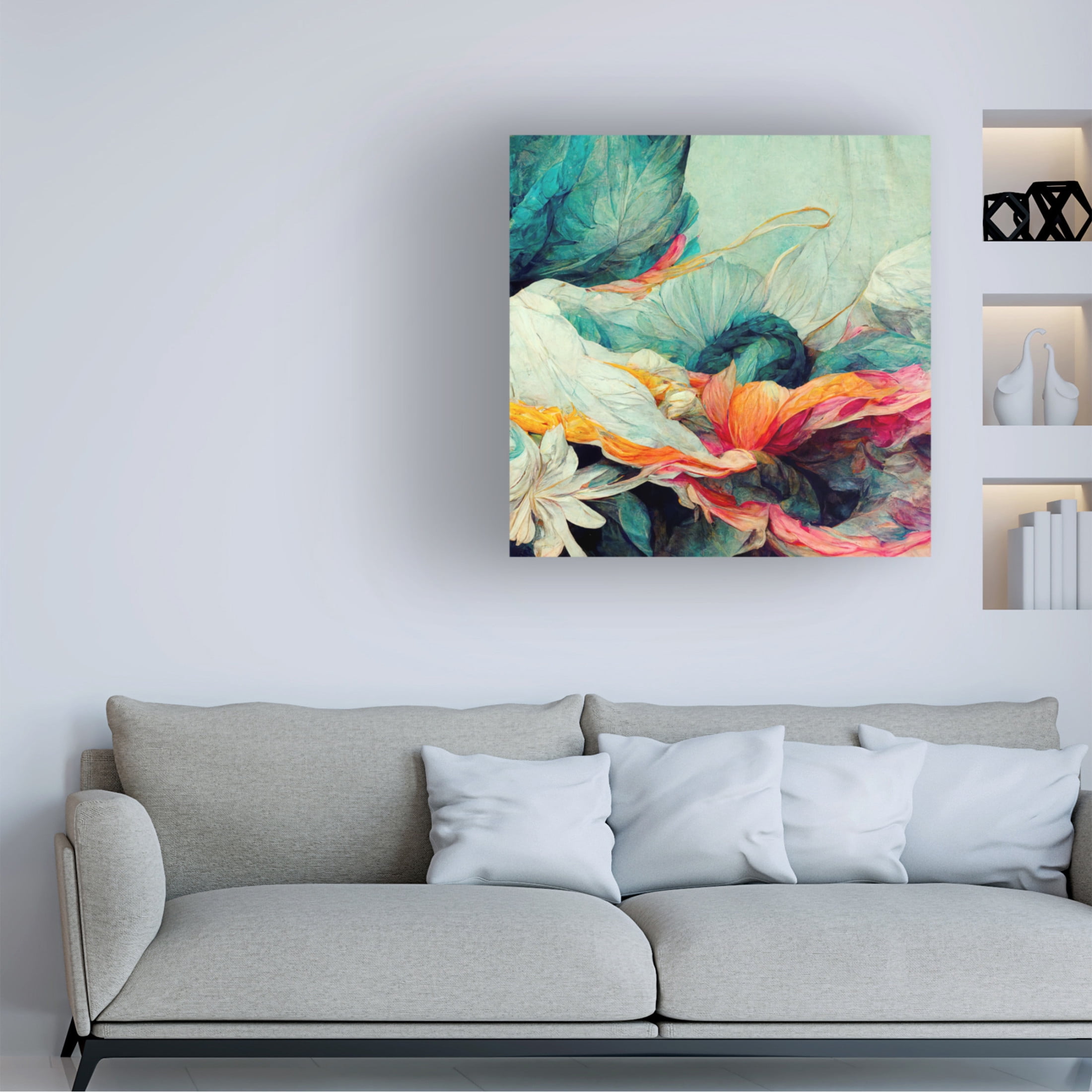 Canvas Wall Art - Sasha 'K Dreams I' Wall Art for Living Room, Bedroom, or Office Décor by Trademark Fine Art - 24 x 24 Inches