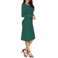 thumbnail image 5 of Asyoly Women Cable Knit Pullover Sweater Dress Crewneck Pencil Midi Bodycon Sweaters Dress, 5 of 5