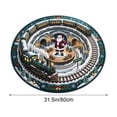 thumbnail image 3 of Cififendec Christmas Round Area Rug, 31.5", Large 3D Visual Illusion Floor Mat with Santa Print Non Slip Base for Fireplace Side Festive Floor Styling, 3 of 6