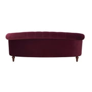 Jennifer Taylor Home La Rosa 84 Victorian Chesterfield Living Room Tufted Sofa Couch, Burgundy Velvet