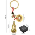 thumbnail image 5 of Adorinno Llavero de Calabaza Feng Shui del Zodíaco de 12 - Moneda de la Suerte de Calabaza de latón Que Trae Buena Suerte y Riqueza Colgante Decorativo de Estilo Chino Adecuado para coleccionar y Rega, 5 of 5