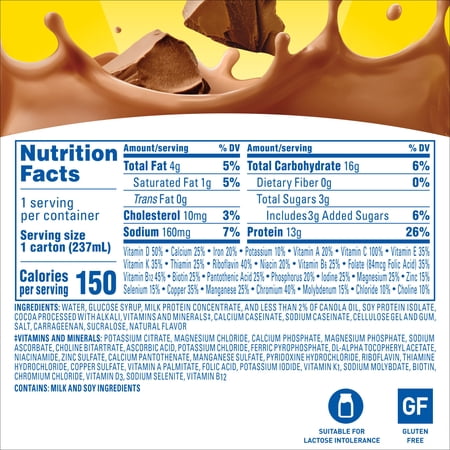 CARNATION BREAKFAST ESSENTIALS LIGHT START NUTRITIONAL DRINK, CHOCOLATE, 8 FL OZ CARTON (6 PACK)