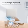 thumbnail image 4 of Tignapoo Portable Folding Laptop Stand with Cooling Fan - Adjustable Height and Compact Design for Laptops Up to 17 Inches, Available in Black and White, 4 of 6