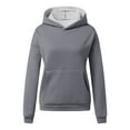 thumbnail image 5 of Vedolay Women Sports Active Sweatshirt Fashion Loose Hooded Pullover Tunic Womens Fashion Dark Gray,L, 5 of 5