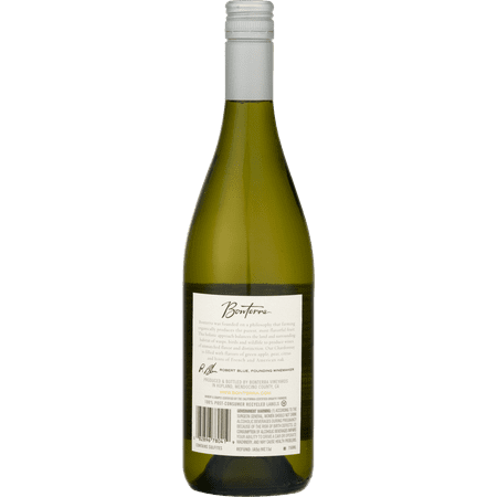Bonterra Chardonnay California White Wine, 750 ml Glass Bottle, 14% ABV