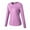 Violet, variante sur MesaSe T-shirt de Sport Sans Coutures à Manches Longues pour Femmes, Coupe Ajustée, Séchage Rapide, Extensible, Haut de Course, T-shirt pour Femmes, Haut d'Entraînement au Gym, Noir-2TG
