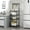 Black 1T2, variant on Qonioi Kitchen Storage Cart, 4 Tier Multi-Layer Shelf with Wheels, Heavy Duty Organizer Rack
