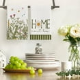 thumbnail image 2 of Flower Family Home Spring Kitchen Towels Dish Towels, 18x26 Inch Seasonal Decoration Hand Towels Set of 4, 2 of 6