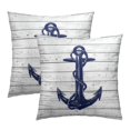 thumbnail image 1 of Juego de fundas de almohada Imiss Nautical Blue Anchor 50 x 50 cm (2), 1 of 7