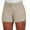 Khaki, variant on Fshinging Women Summer Casual Shorts 2025 Elastic Waist Drawstring Beach With Pocket Elastic Waist Shorts