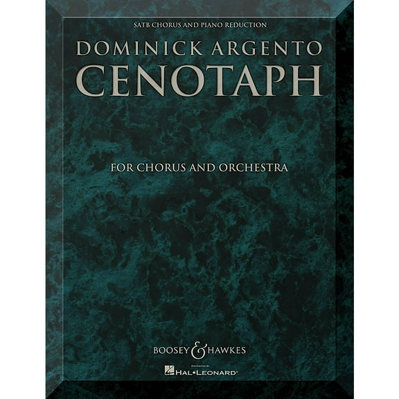 Cenotaph: Chorus and Orchestra SATB Chorus and Piano Reduction Vocal Score