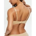 thumbnail image 3 of Wingslove Womens Push-up Bra Deep V Plunge Underwire T-Shirt Bra, Nude 36C, 3 of 7