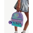 thumbnail image 6 of Justice Girls Pocket Mini Backpack, Purple, 6 of 8