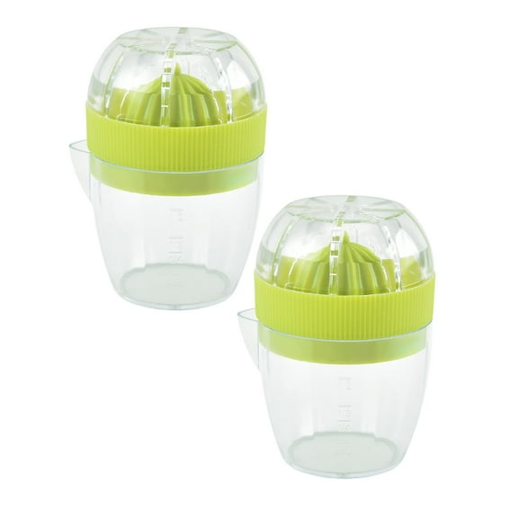 Lemon Squeezer Plastic Juicer Manual Hand Orange Lime With Built In Measuring Cup
