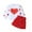 White, variant on Toddler Girls Valentine's Day Outfits Fashion Lace Long Sleeve Heart Sweatshirt Red Skirt 2 Pieces Sets White 4-5 Years