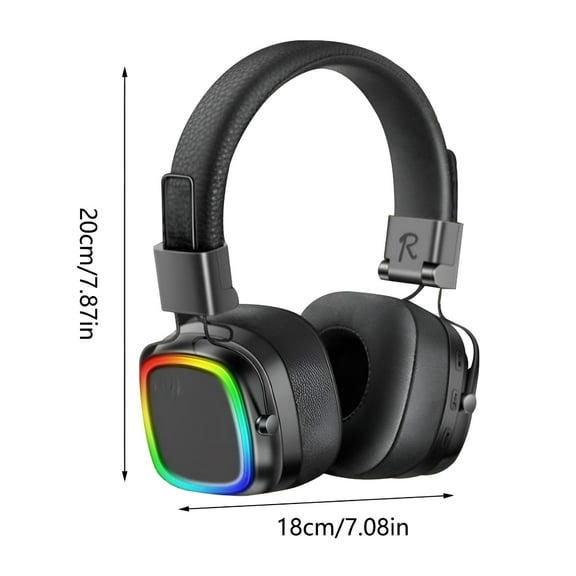 GJX Wireless Headphones for TV Watching, TV Headphones Wireless for Seniors with TV Transmitter Charging Base, 65hrs Bluetooth Headset Compatible with All TVs, No Audio Delay