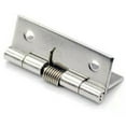 thumbnail image 4 of CHENGSI for Stainless Steel Self-Closing Spring Door Hinges 2-Pack, Heavy Duty Hardware for Cabinets Boxes Instrument Cases, 1.5 Inch Options, Silver Brushed Finish, 4 of 10