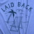 thumbnail image 2 of Mens Laid Back T Shirt Funny Sarcastic Sun Bathing Beach Chair Graphic Novelty Tee for Guys Graphic Tees, 2 of 9