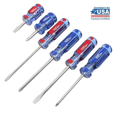 Hyper Tough 6-Piece Screwdriver Set with Acetate Handle