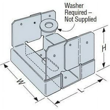 ABA66RZ Adjustable Post Base Rough