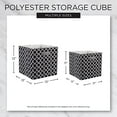 thumbnail image 2 of Design Imports CAMZ37987 Cube de Rangement Carré en Polyester Solide 13 x 13 x 13 Po, Turquoise, 2 of 10