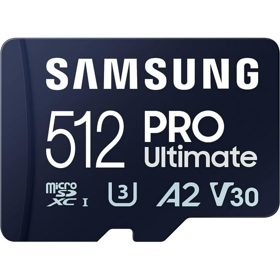 Samsung  Pro Ultimate   Adapter microSDXC 512GB, Navy Blue