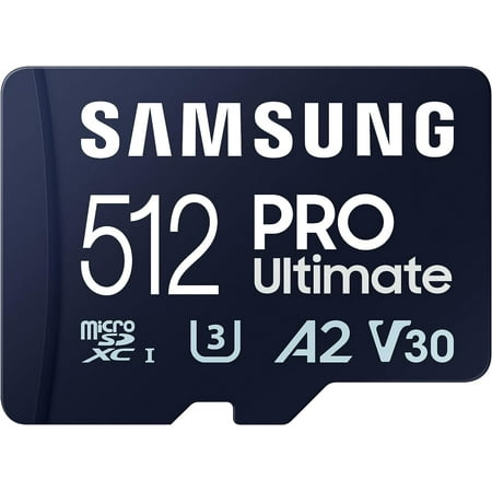 Image of Samsung Pro Ultimate + Adapter microSDXC 512GB Navy Blue
