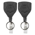 thumbnail image 1 of 2PCS Rope Key Buckle High Elasticity Stainless Steel Wear Resistant Retractable Pull Keychain for Outdoor, 1 of 9