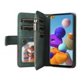 thumbnail image 4 of Compatible with Samsung Galaxy A21S Wallet Case with Card Slots PU Leather Zipper Flip Folio Cover, 4 of 5
